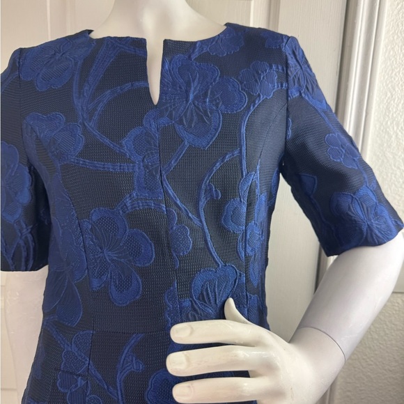 Roberto Quaglia Elegant Blue Floral Dress #192 - Picture 8 of 13